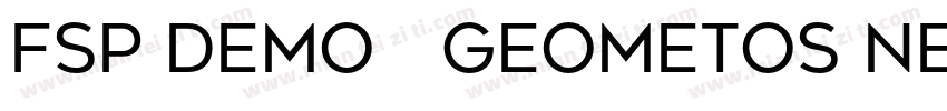 FSP DEMO   Geometos Neue字体转换